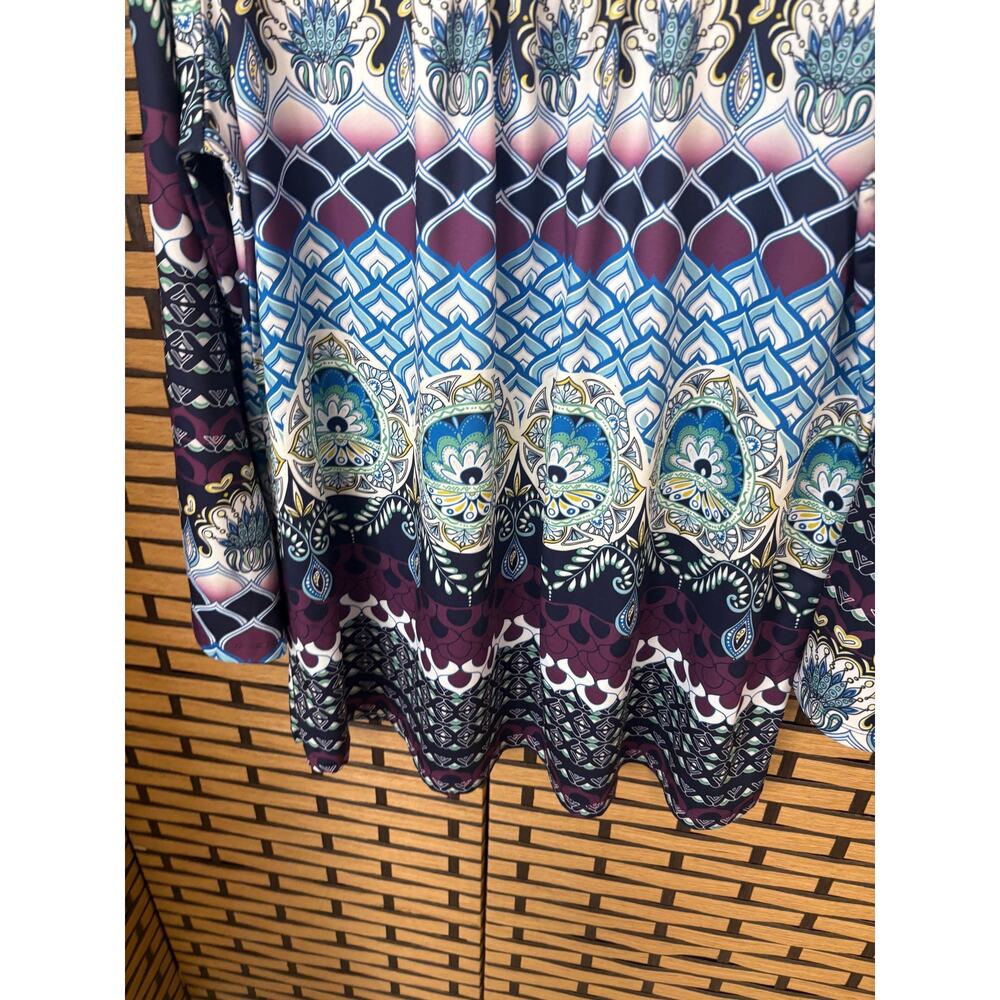 One World Boho Tunic Top Size 1X - Picture 5 of 8